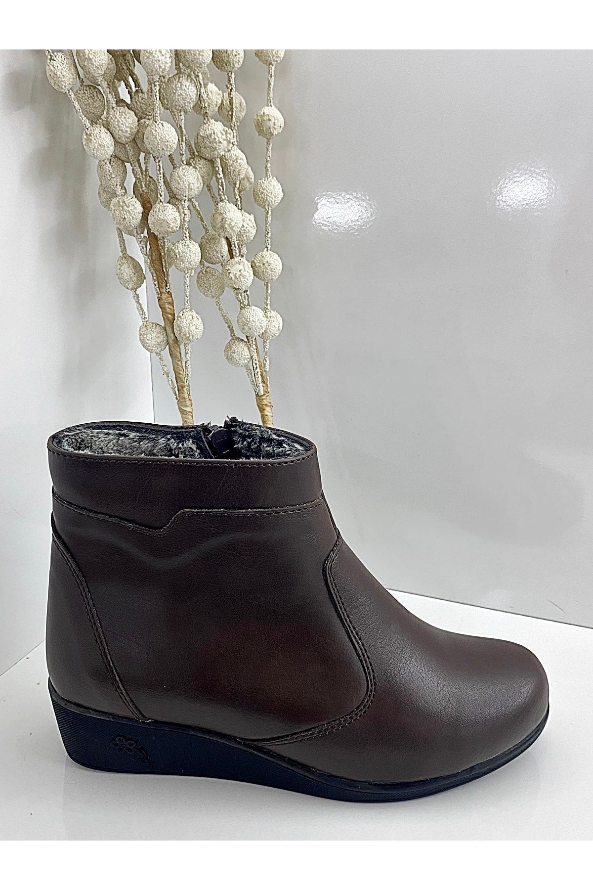 Ayakkab Bah esi Winter Zippered Women s Mother Boots with Furry