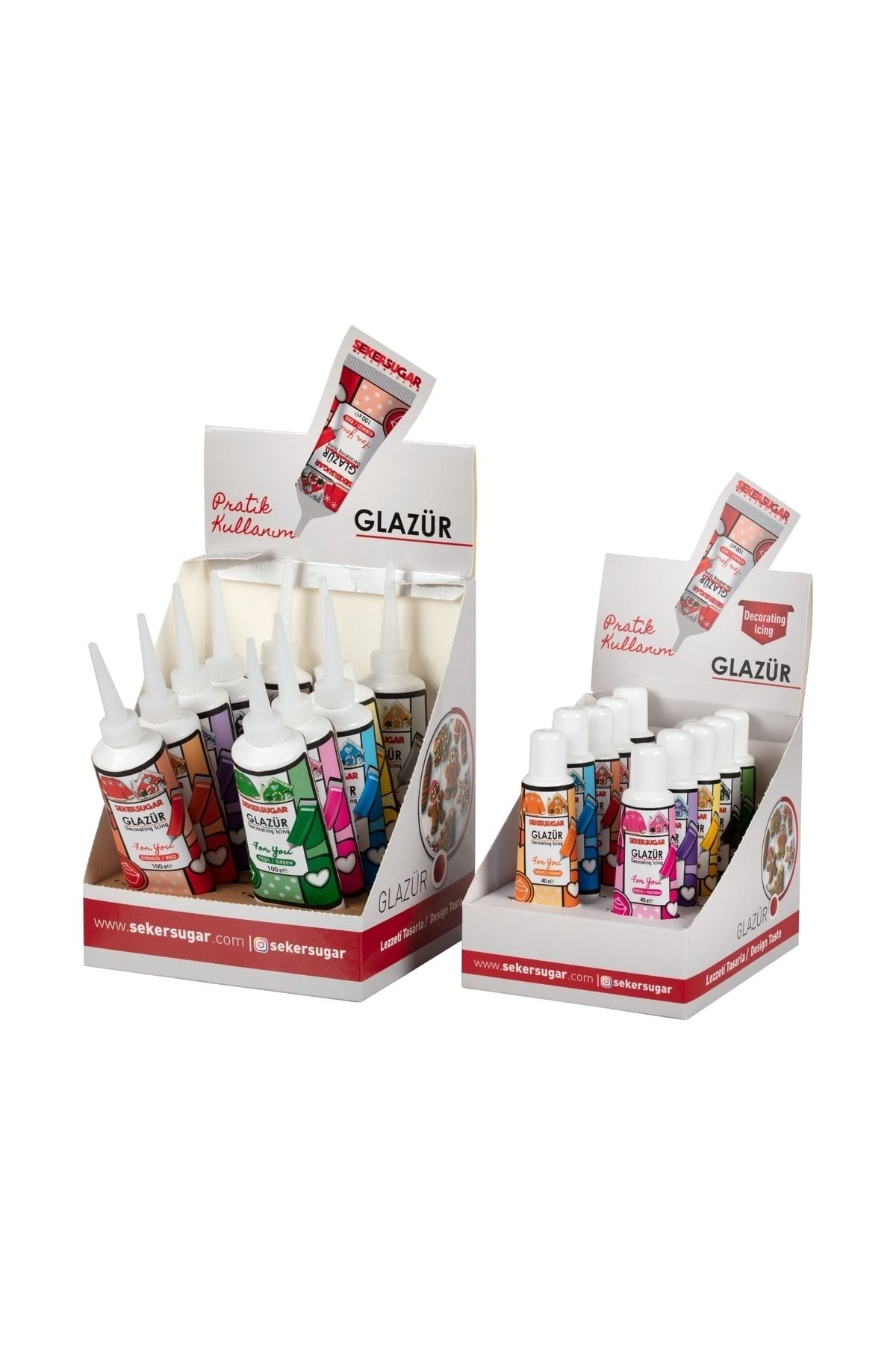 ŞEKER & SUGAR-Red Sugar Sugar Instant Glazure - 100 Gr 3