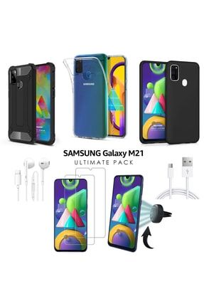 Samsung Galaxy M21 Kılıf & Aksesuar Seti GLX-M21-PCK-7IN1