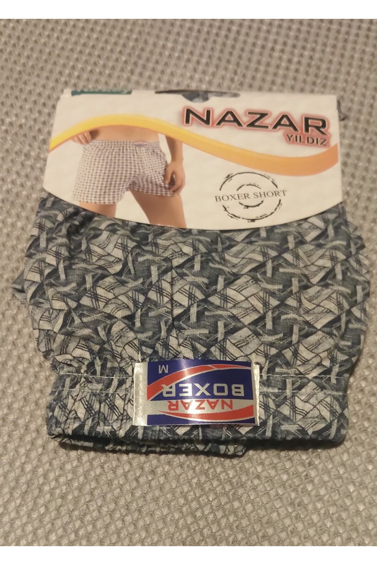 باکسر مردانه آبی Zümra Nazar Yıldız | 1 اورجینال - تصویر 4