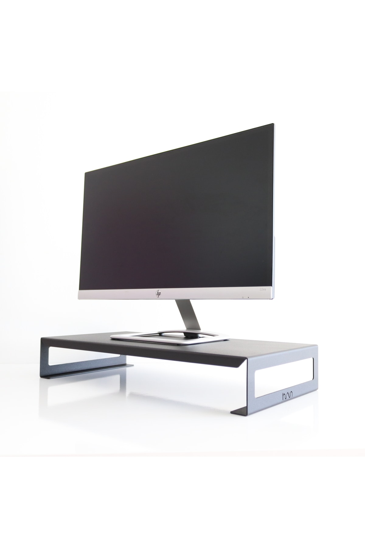 Monitor Stand - Monitor Riser - Laptop Stand - Metal - Black - Sms3bl