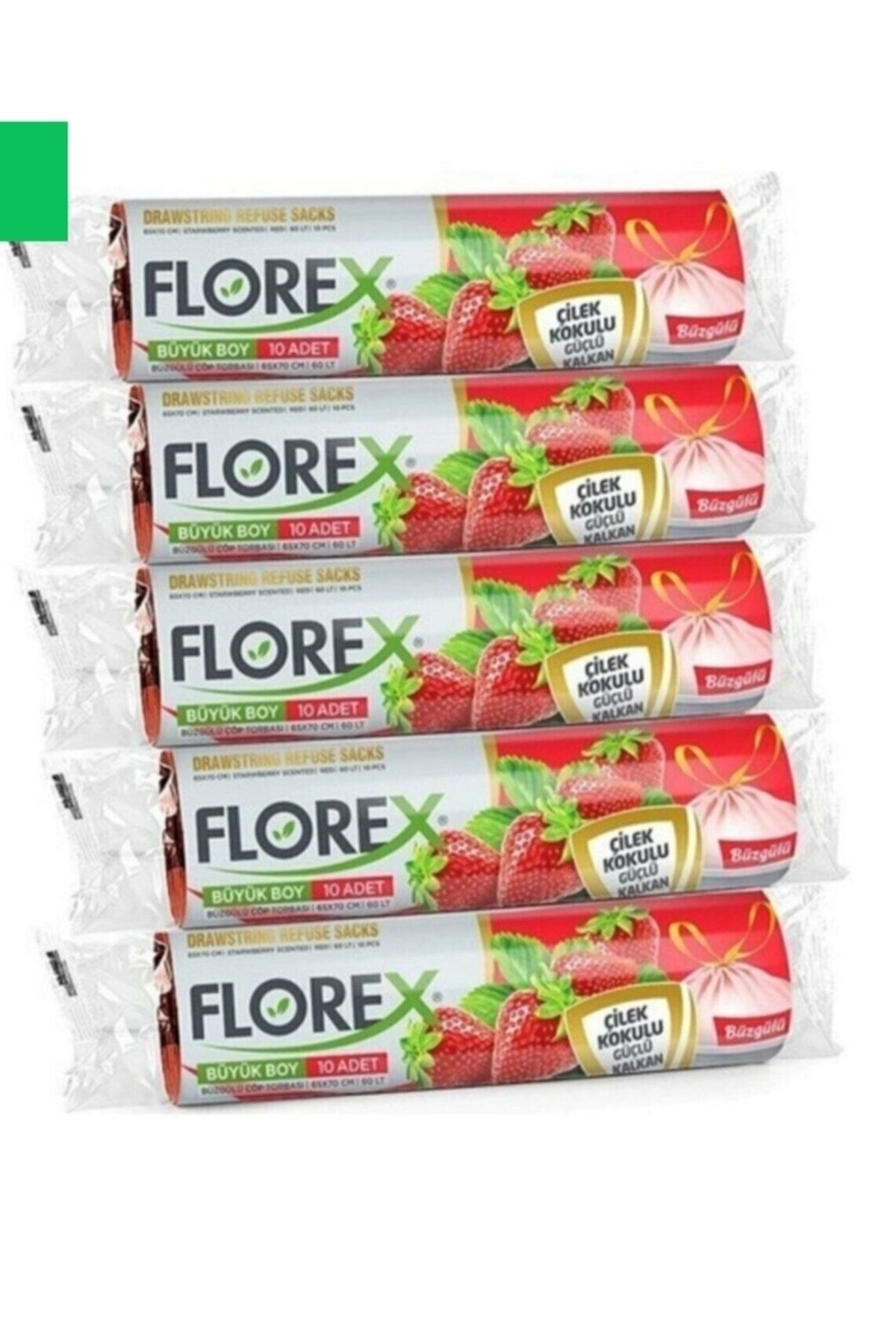 Florex-5*cilt Scented Drawstring Medium Garbage Poset 1