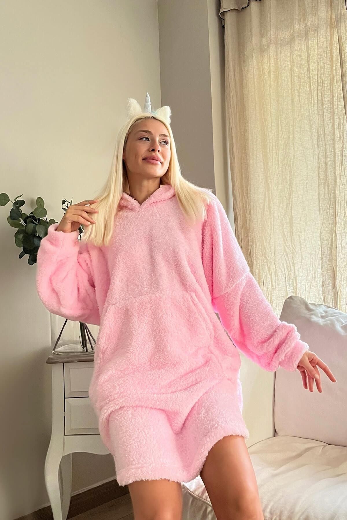 Fleece poncho nightwear sales