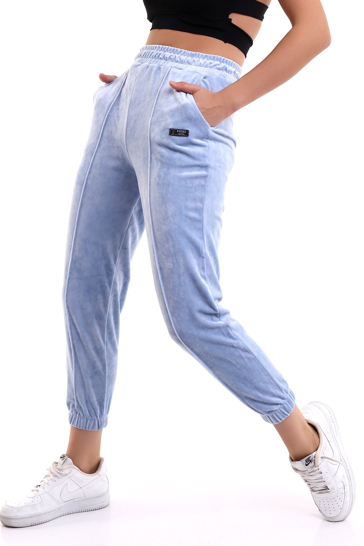 Winmoda34 Velvet Tracksuit Jogger Trendyol