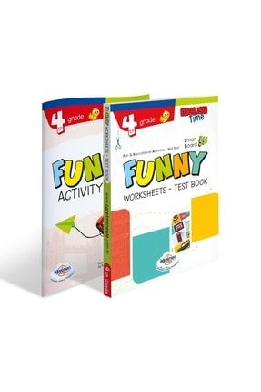 - 4. Sınıf Ingilizce Funny Worksheets & Test Book Activity Book PAPİRUS104