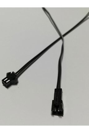 2 Pin Sm Konnektörlü 0,14 Mm 20 Cm Dişi Erkek Kablo Soketi 20 Tk 00004