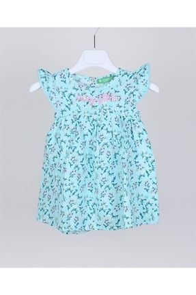 Cichlid Kız Bebek Baskılı Penye Elbise CH221-3202035