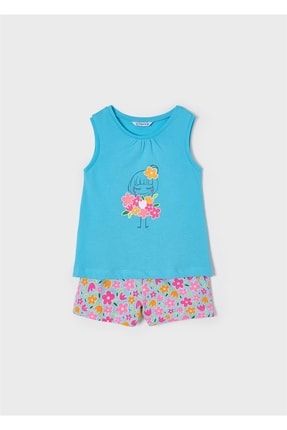 Kız Çocuk Şortlu Pijama Takımı M221N-3749