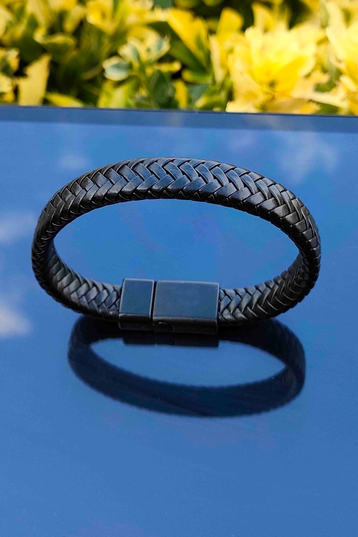 Black sales braided bracelet