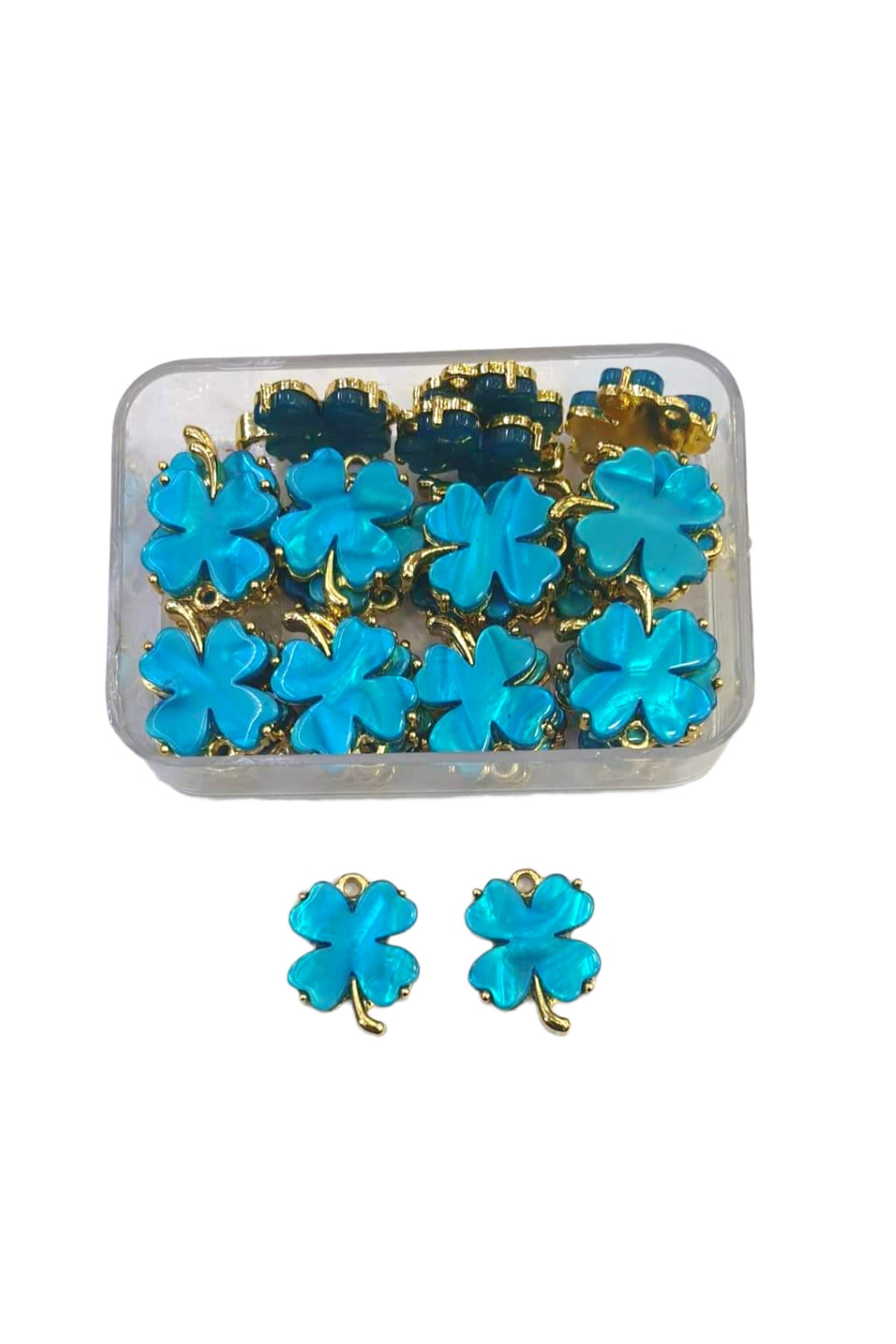 RLX BUJİTERİ Yonca Kolye Ucu Kararmaz Altın Kaplama