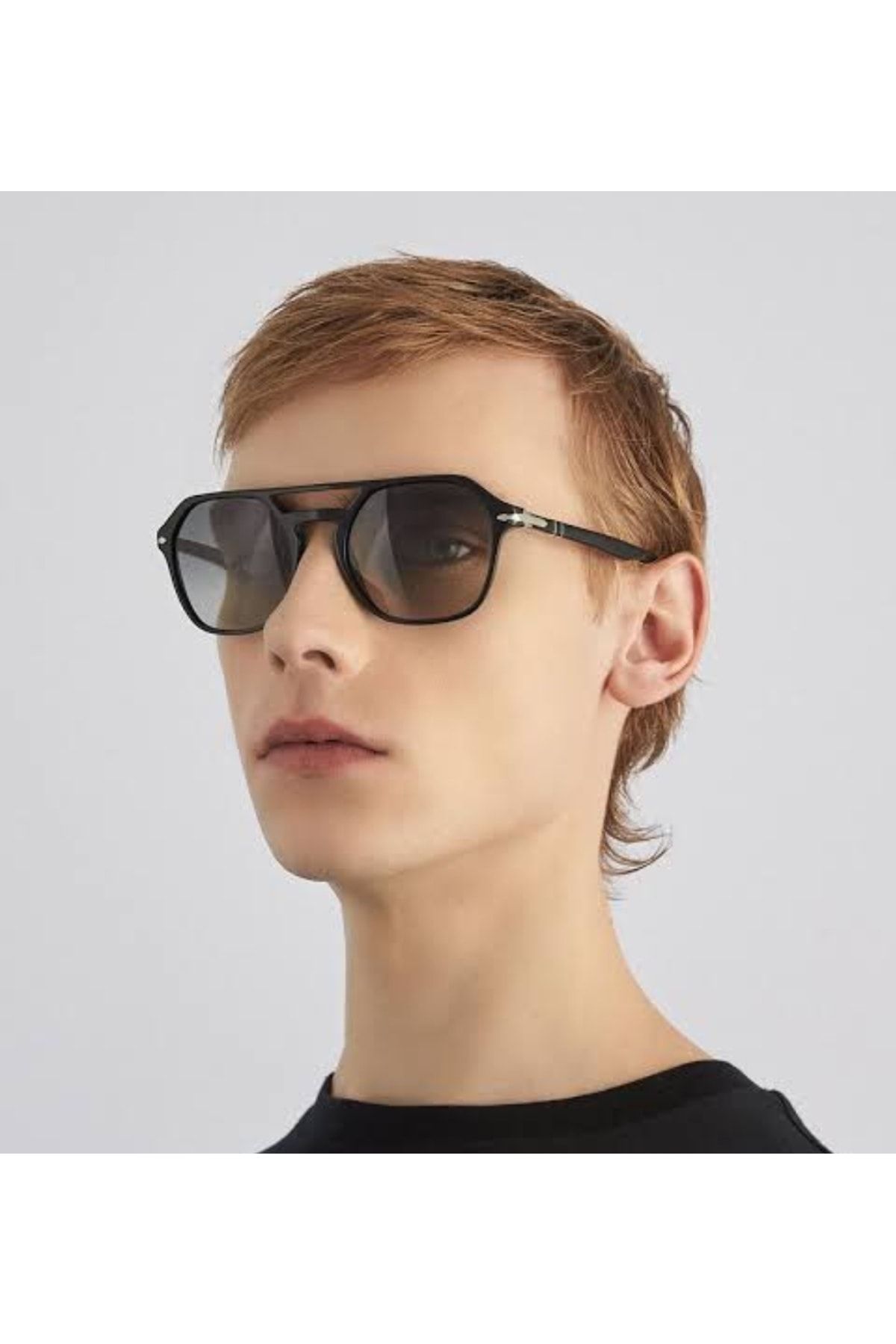 Persol Sunglasses Black Geometric