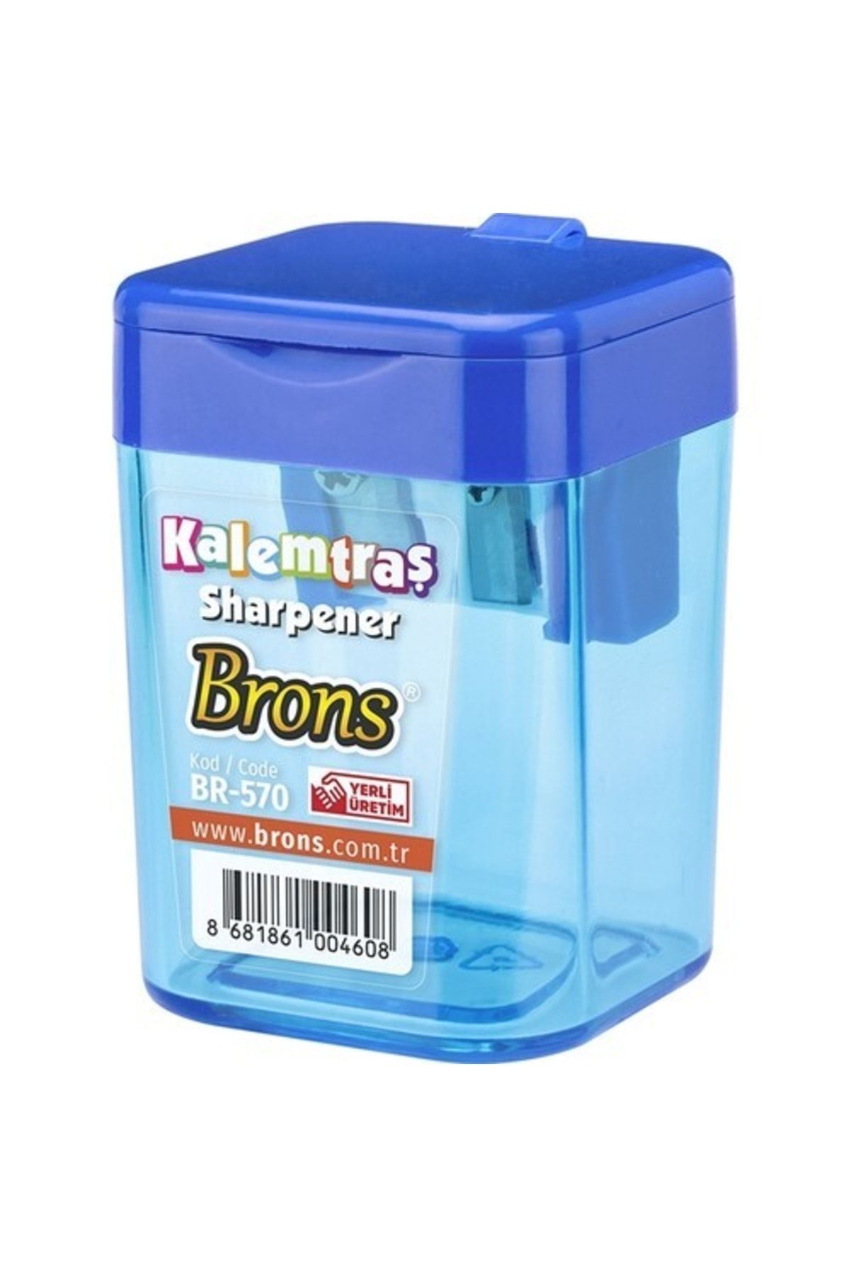 Brons - Hazneli Kalemtraş Kare Br-570  1 Adet