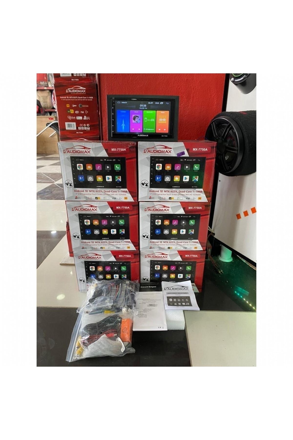 AUDİOMAX-Volkswagen Transporter T5 Mx-7750a Android Double Tape + camera 7 Inc 7