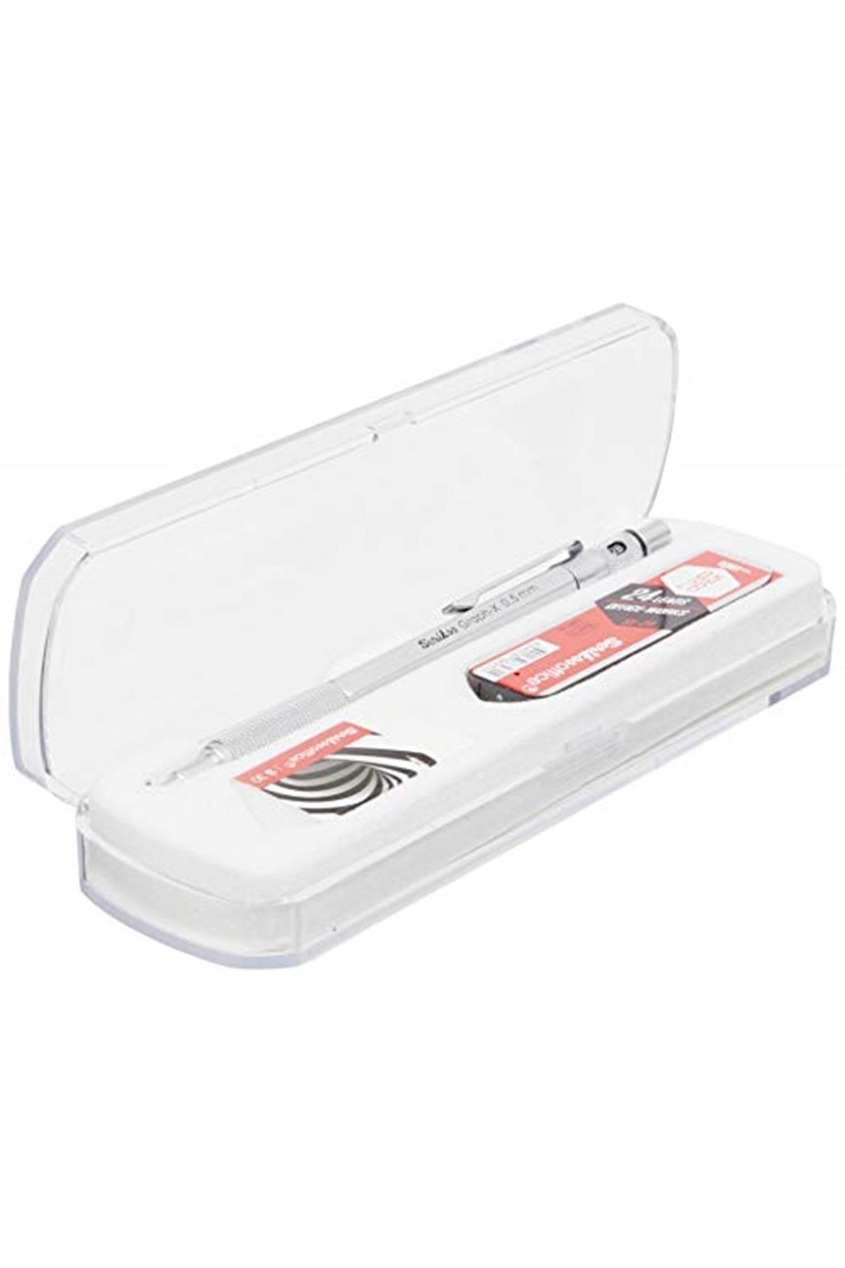 Scrikss-Office Graphx Set of 3 - Grey Satin, Mechanical Pencil, Eraser Min 0.5 mm Htcshp 1005813 1