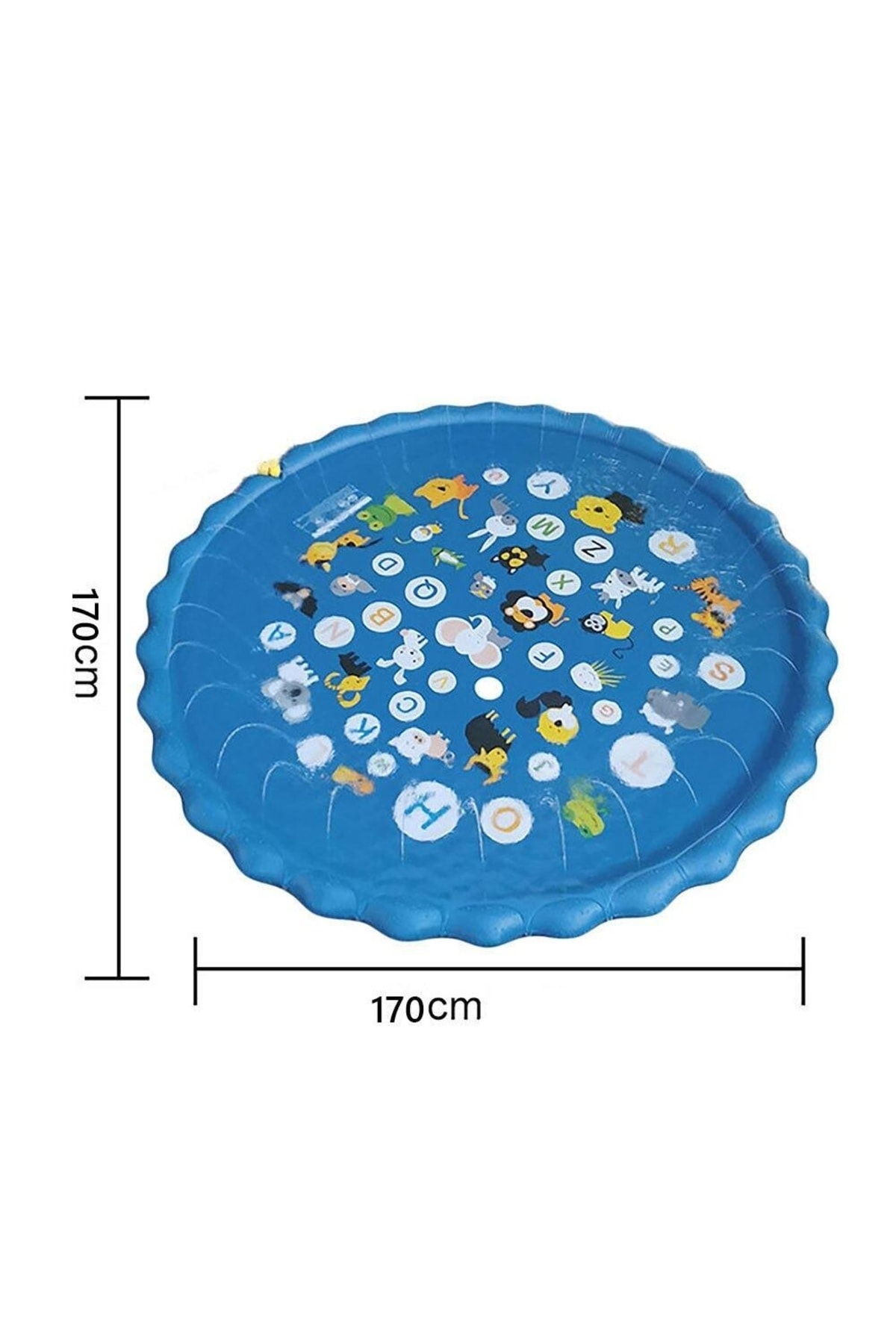 Zigver Fıskıyeli Su Fışkırtan Oyun Matı Su Havuzu Su Kaydırağı 170 Cm fotoğrafı 7 (önizleme)