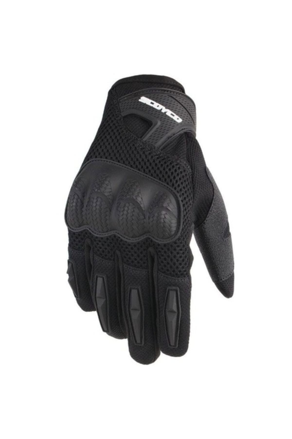 Scoyco Mc 58 Yazlık Korumalı Motosiklet Eldiveni Siyah-beyaz