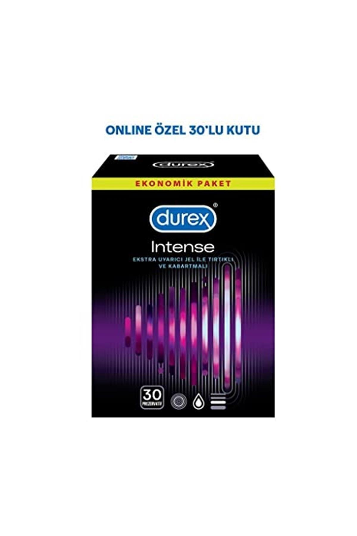 Intense 30'lı Uyarıcı Jelli Ve Tırtıklı Prezervatif 2