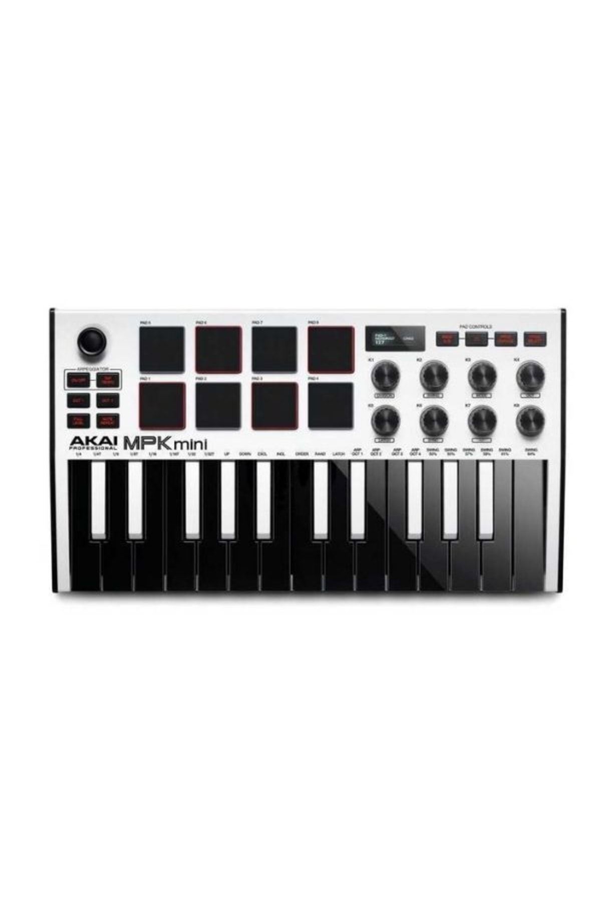 AKAI Mpkmını 3 Beyaz Mıdı Klavye