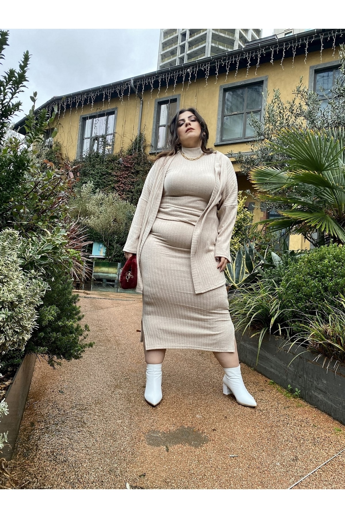 bgc (big girls club) Caramela Yırtmaçlı Etek Fiyatı, Yorumları Trendyol