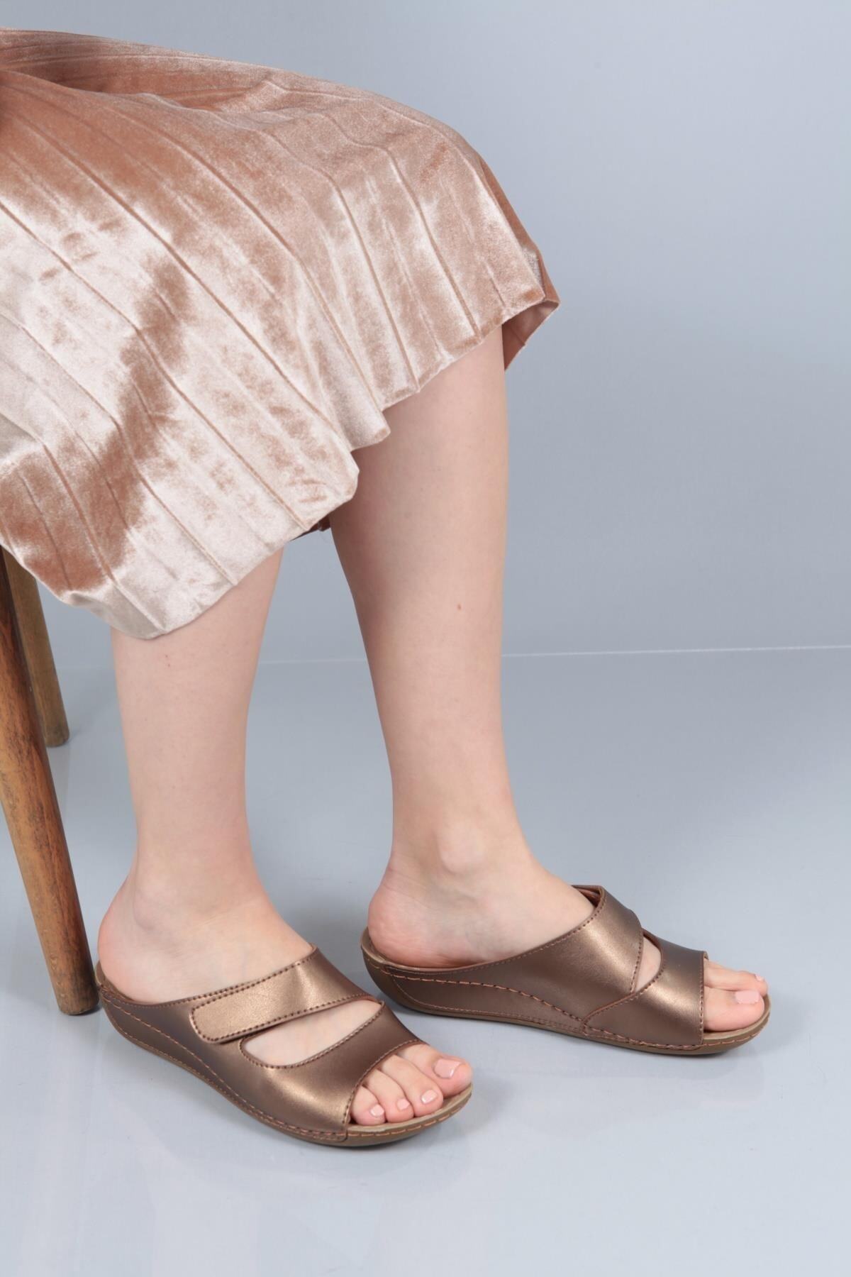 Capone Outfitters-Capone Z0381 Copper Anatomische Komfort-Hausschuhe für Damen 5