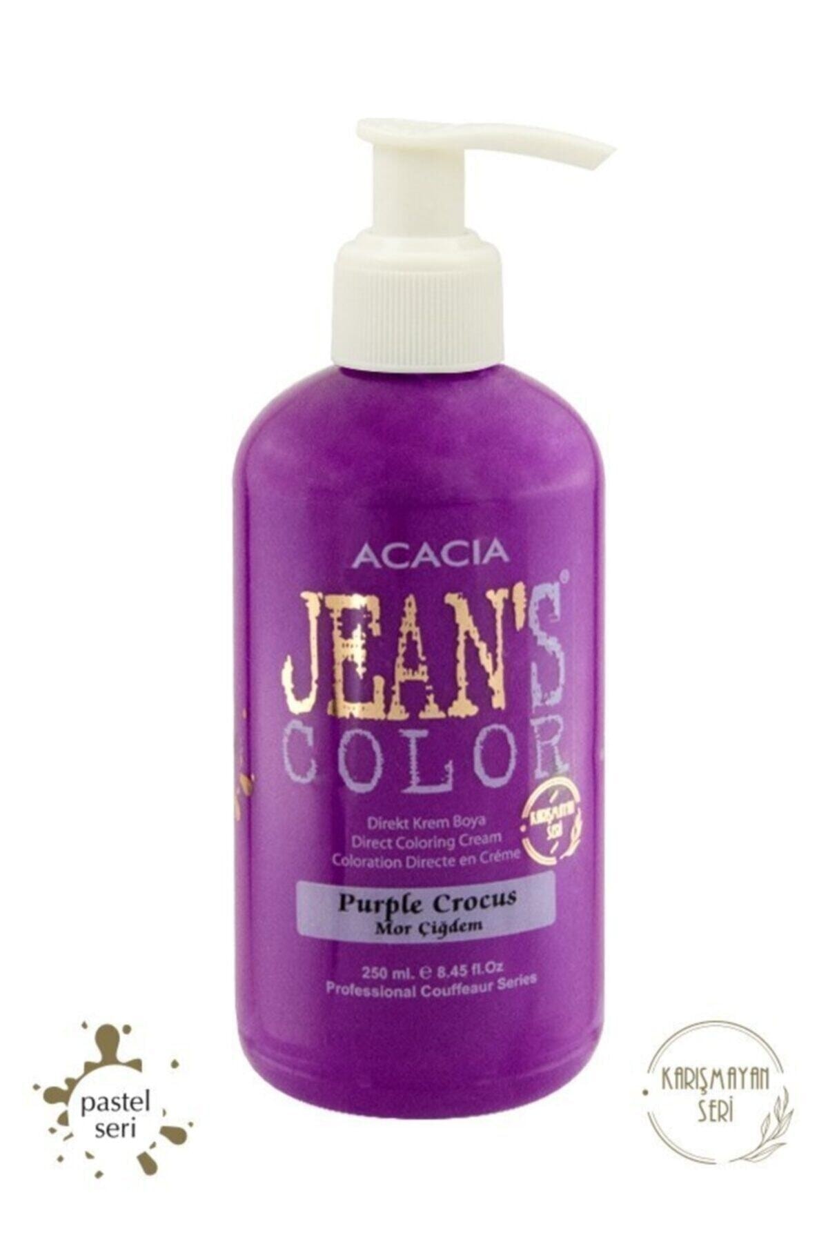 Acacia Jean's Color Mor Çiğdem 250 Ml.purple Crocus Pastel Amonyaksız Balyaj Renkli Saç Boyası