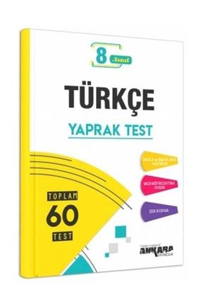 2021 8. Sınıf Türkçe Yaprak Test Ankara Yayıncılık Komisyon