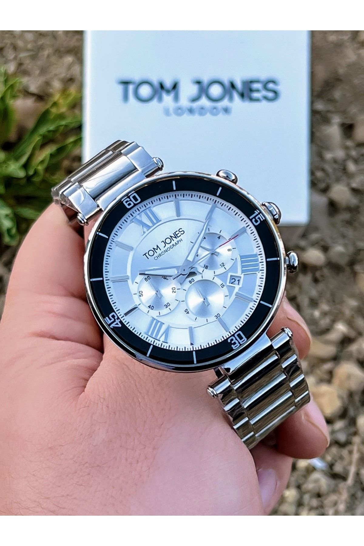 Tom Jones-Nstj.1.1153.04 Steel Color Non-Throw Cord Inner Functions Active 3atm Waterproof Wristwatch 3