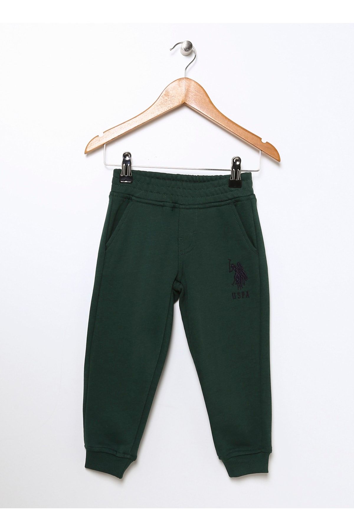شلوار گرمکن پسرانه سبز الاستیک Garcıakıds U.S. Polo Assn.