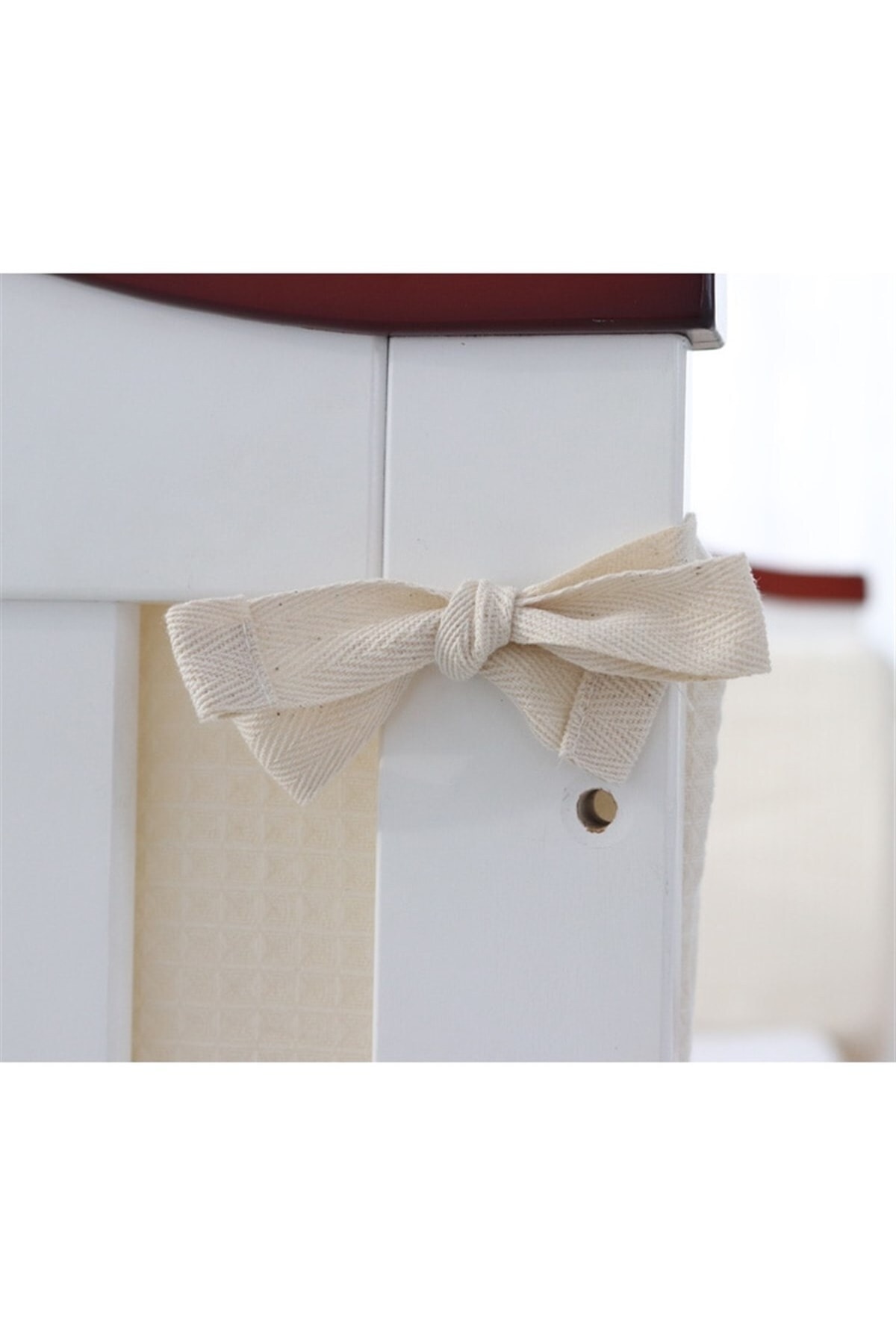 Krem 90x190 Waffle Pike Kumaş Beşik/ Montessori Kenar Koruma / Beşik Bariyer Koruyucu 4