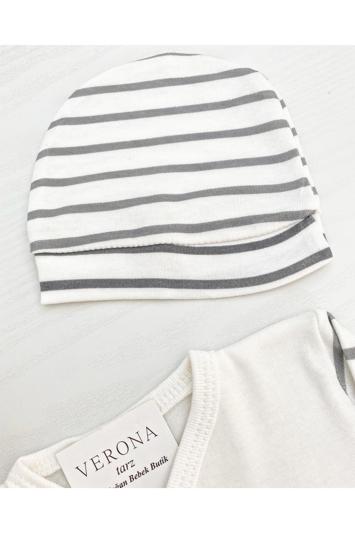 VERONA TARZ Yeni Sezon Kız Bebek Ayıcıklı 5li Hastane Çıkış Seti Yenidoğan Kıyafeti Takım fotoğrafı 6 (önizleme)