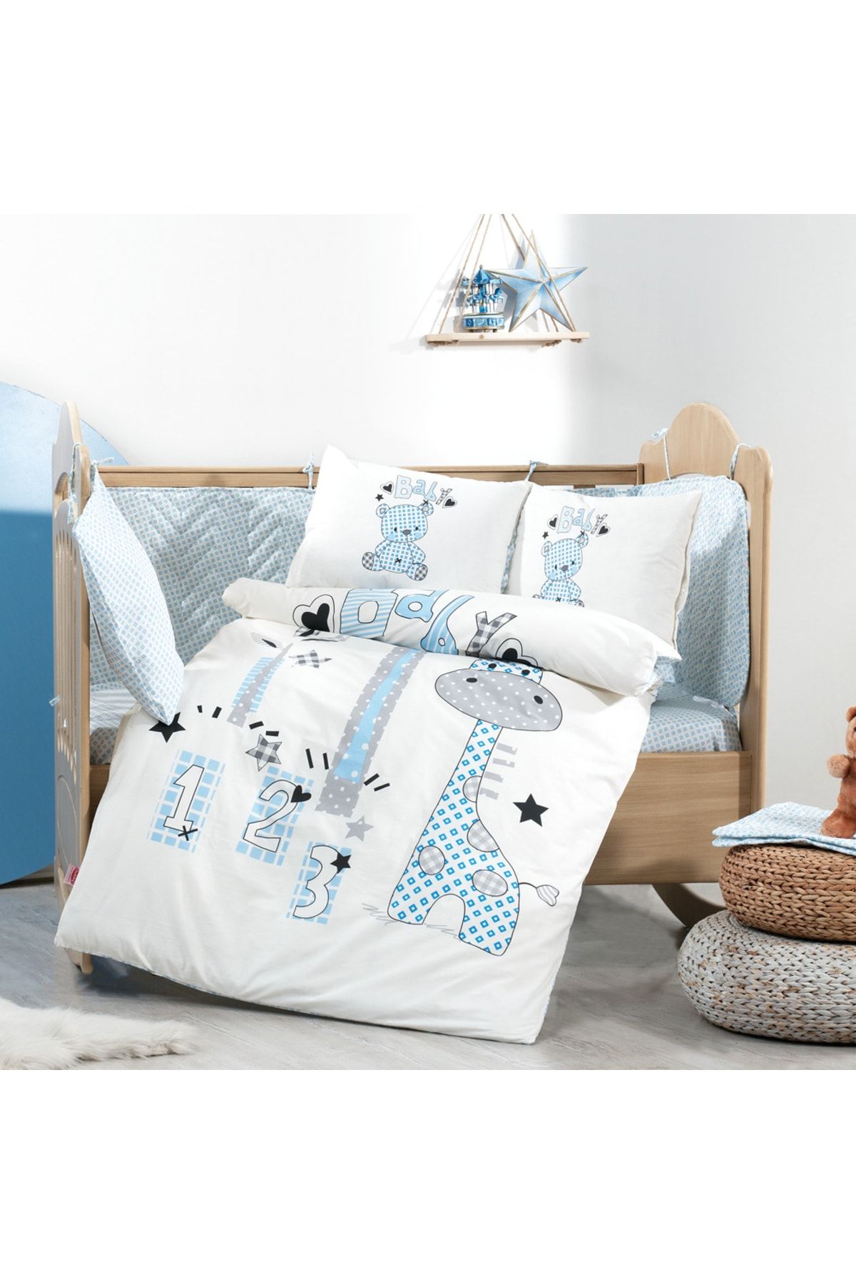 Hobby Buddy Blue Baby Bedding Set Trendyol