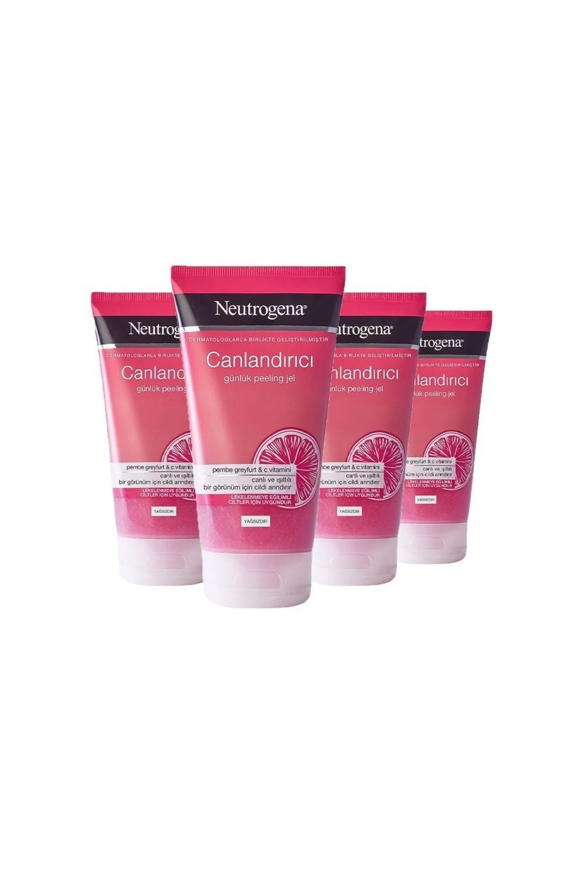 Neutrogena Canlandırıcı Peeling Pembe Greyfurt 150 Ml X 4
