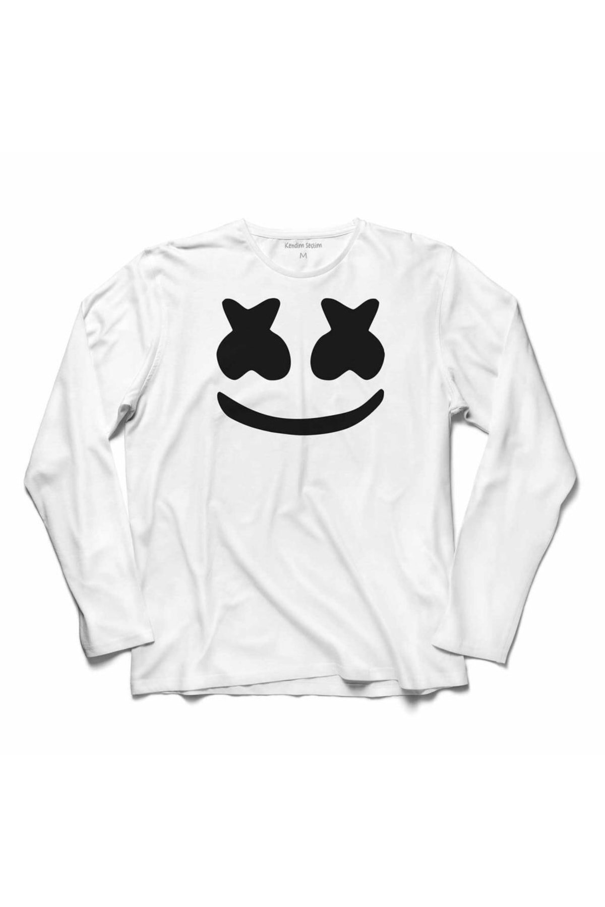 Marshmello Dj Chrıstopher Comstock Uzun Kollu Tişört Baskılı T-shirt