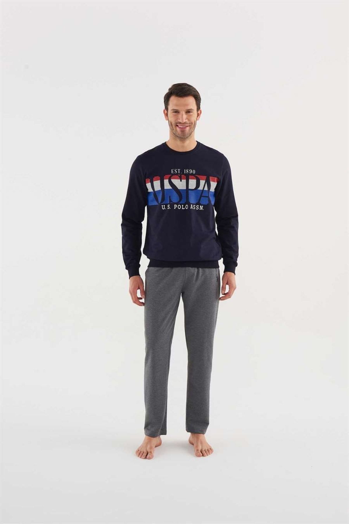 U.S. Polo Assn. ست لباس خواب مردانه 18606