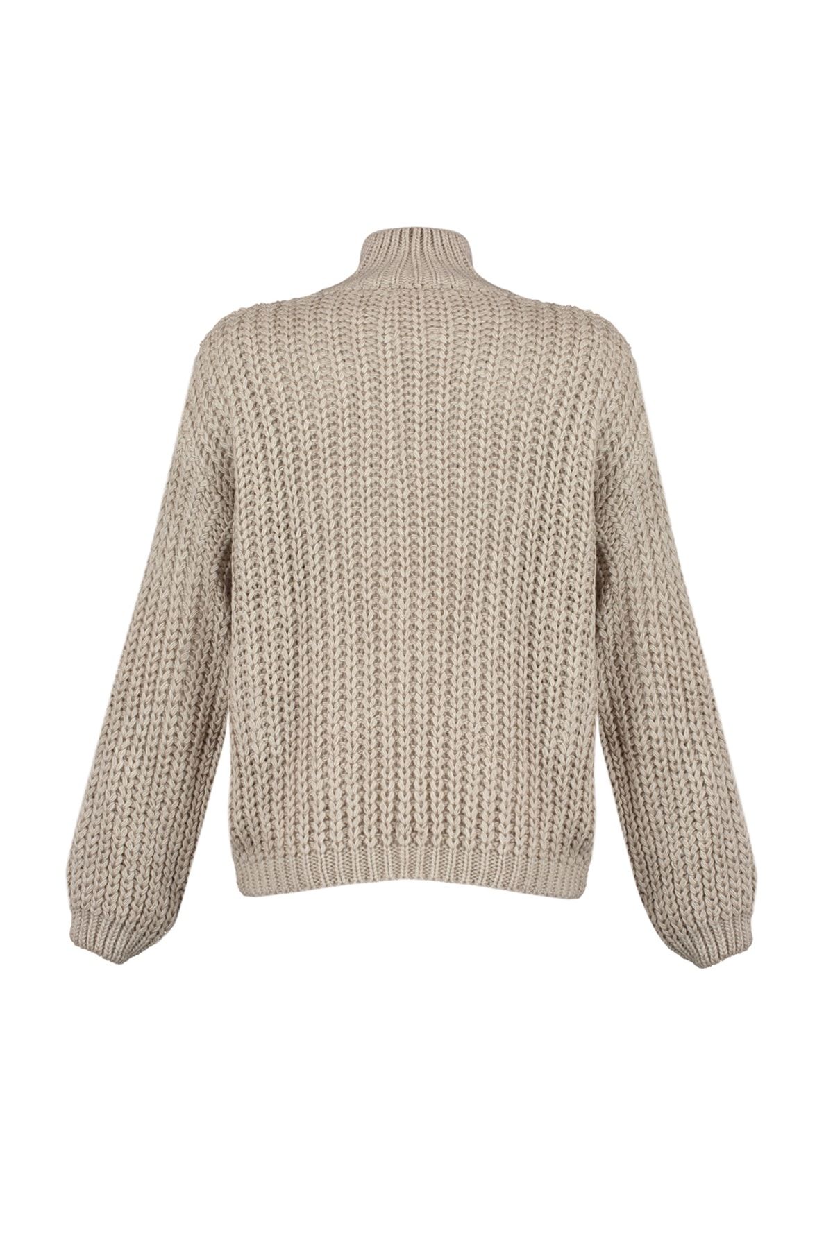 Trendyol Collection-Pulover din tricotaje de bază cu textura moale Stone Wide Fit TWOAW23KZ01810 6