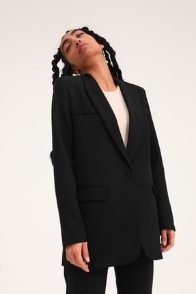 Kadın Siyah Oversize Blazer Ceket 21Y50873-001