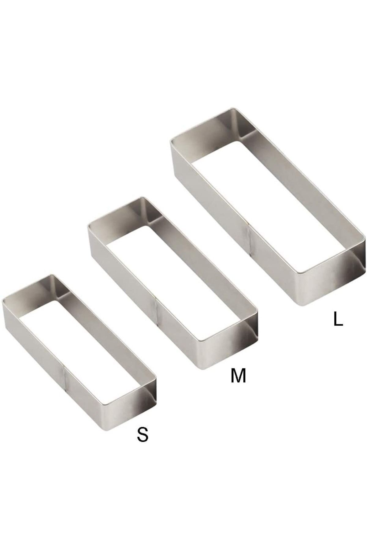 Nar kalıp-Narkalıp Rectangular Tiramisu Cake Mold 3 Pieces 3