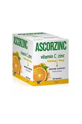 Ascorzinc Vitamin C 1000 Mg Çinko 15mg as00030