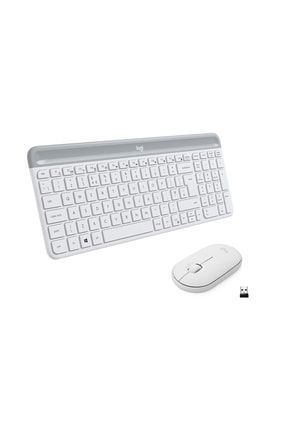 MK470 Kablosuz İnce Türkçe Klavye Mouse Seti - Beyaz MK470 Sessiz