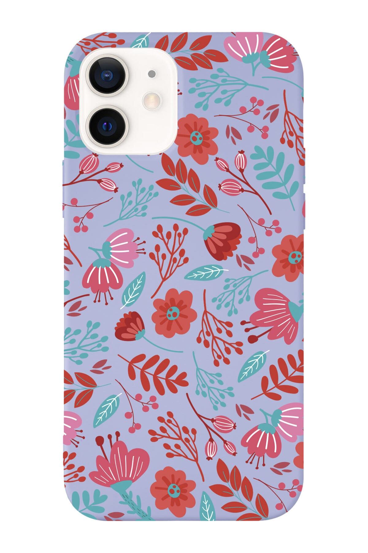 Premium Launch Phone Case with Iphone 12 Compatible Flowers Design