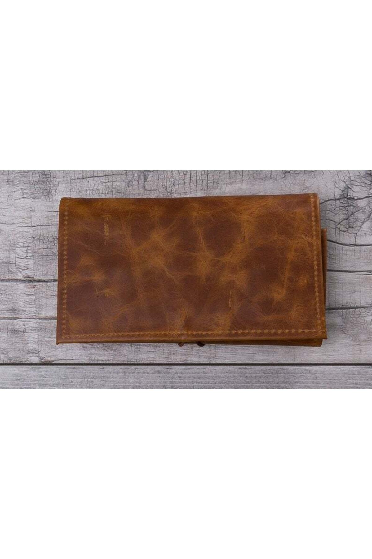 PLM-G19 Model Carrying Case - Leather Cable Accessory, Tan 3