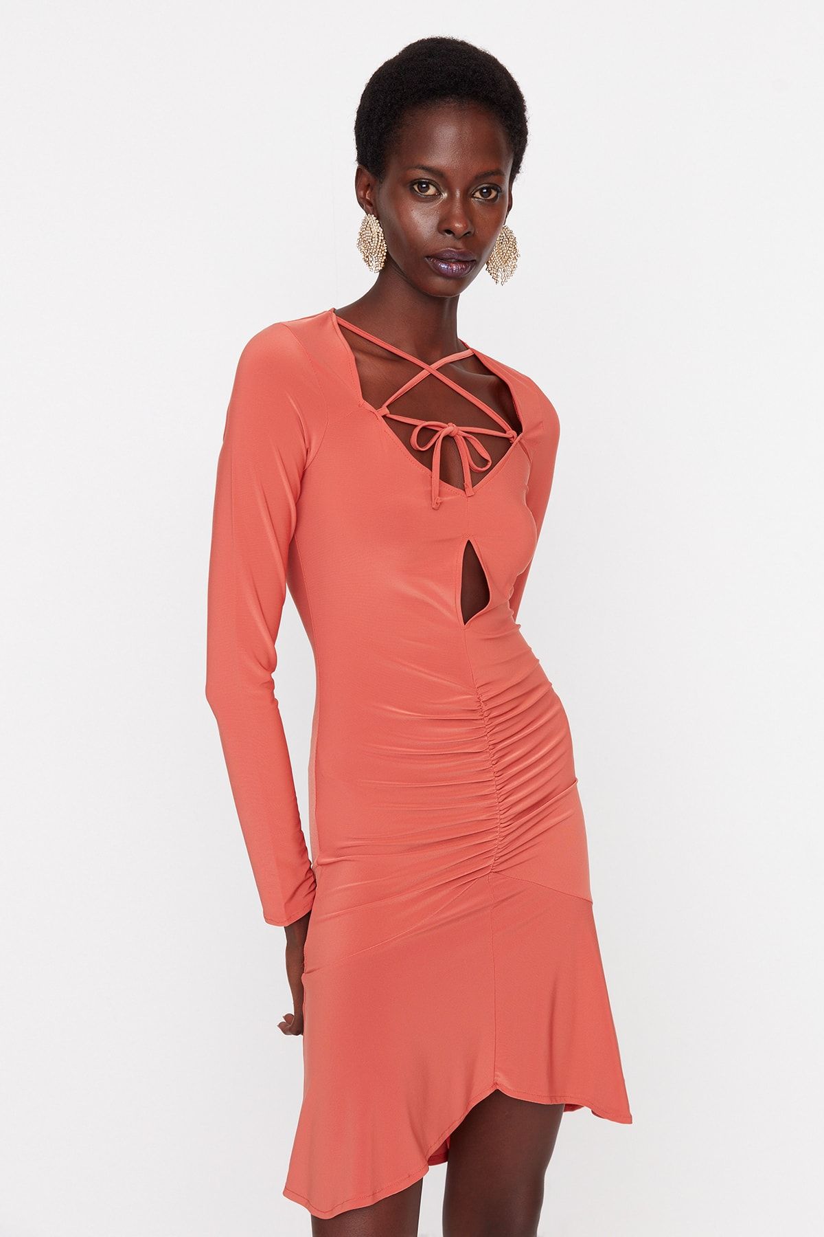 Trendyol Collection Kleid Braun Bodycon