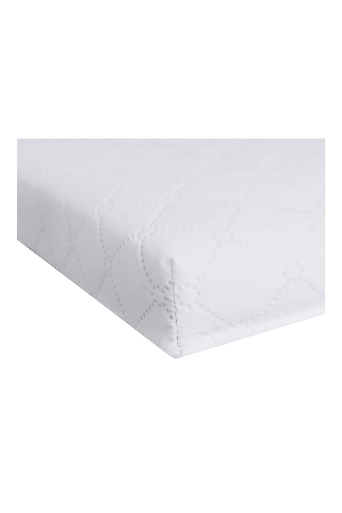 Baby'ness Oyun Parkı Yatağı 70x110 Cm Bebek Beşik Döşek Sıvı Geçirmez Leke Tutmaz Beyaz fotoğrafı 2 (önizleme)