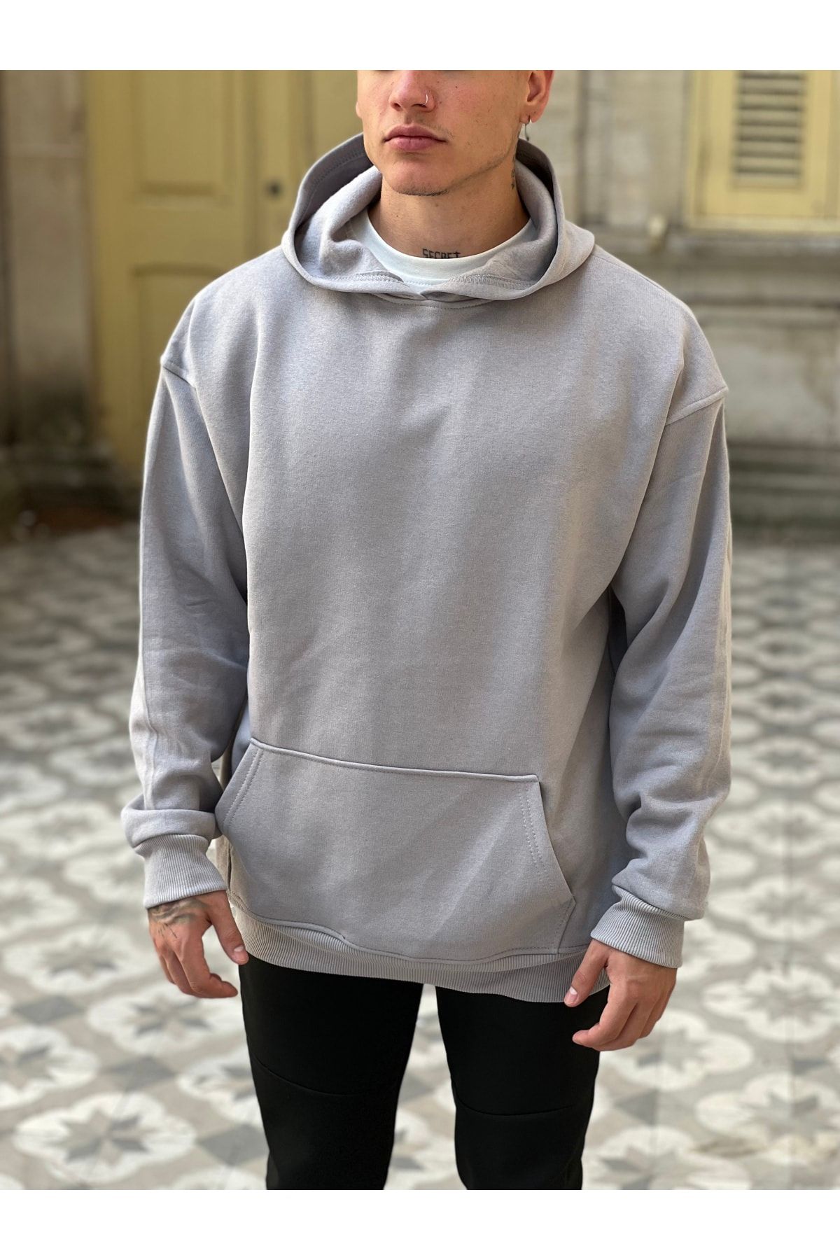 Basic Sweatsuit with Collar