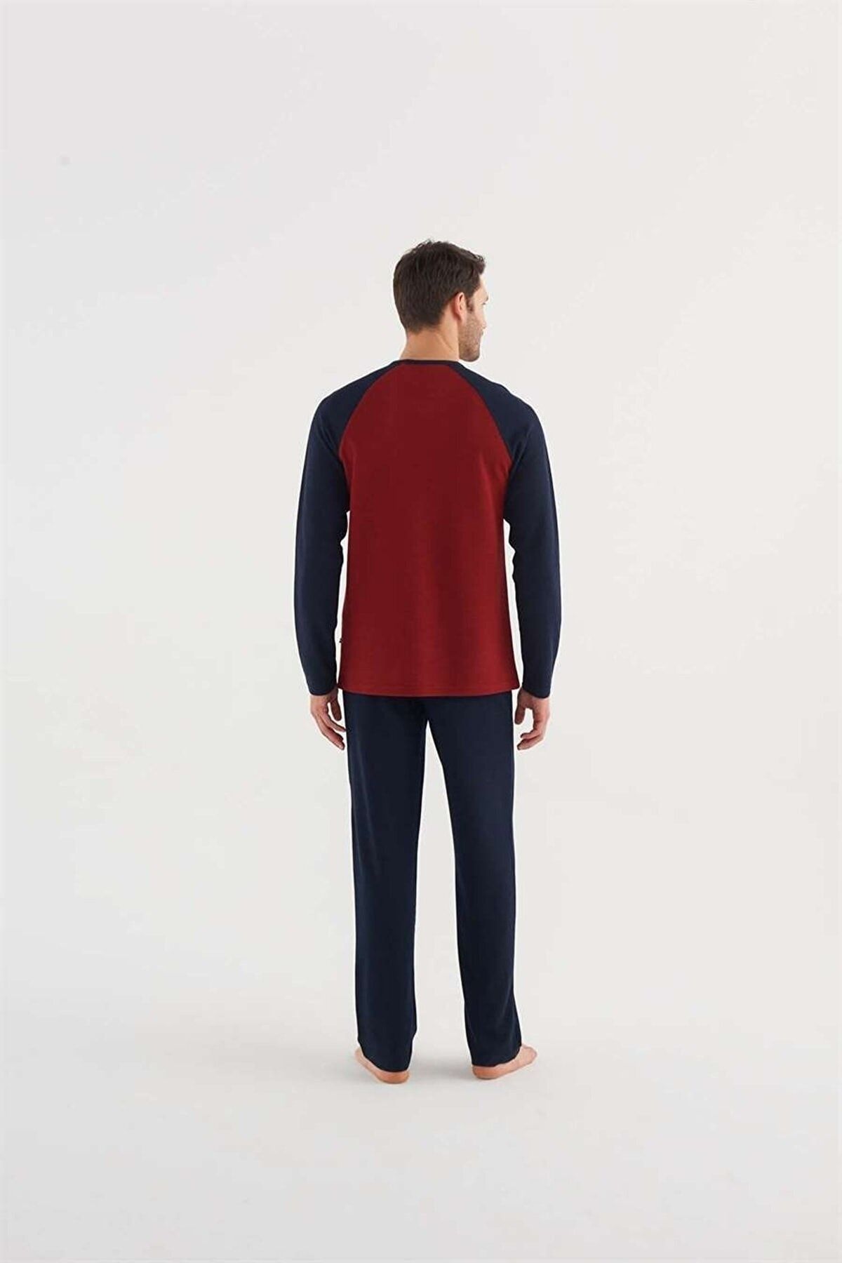 ست پیژامه آبی مردانه لباس خواب 18633 23k U.S. Polo Assn.