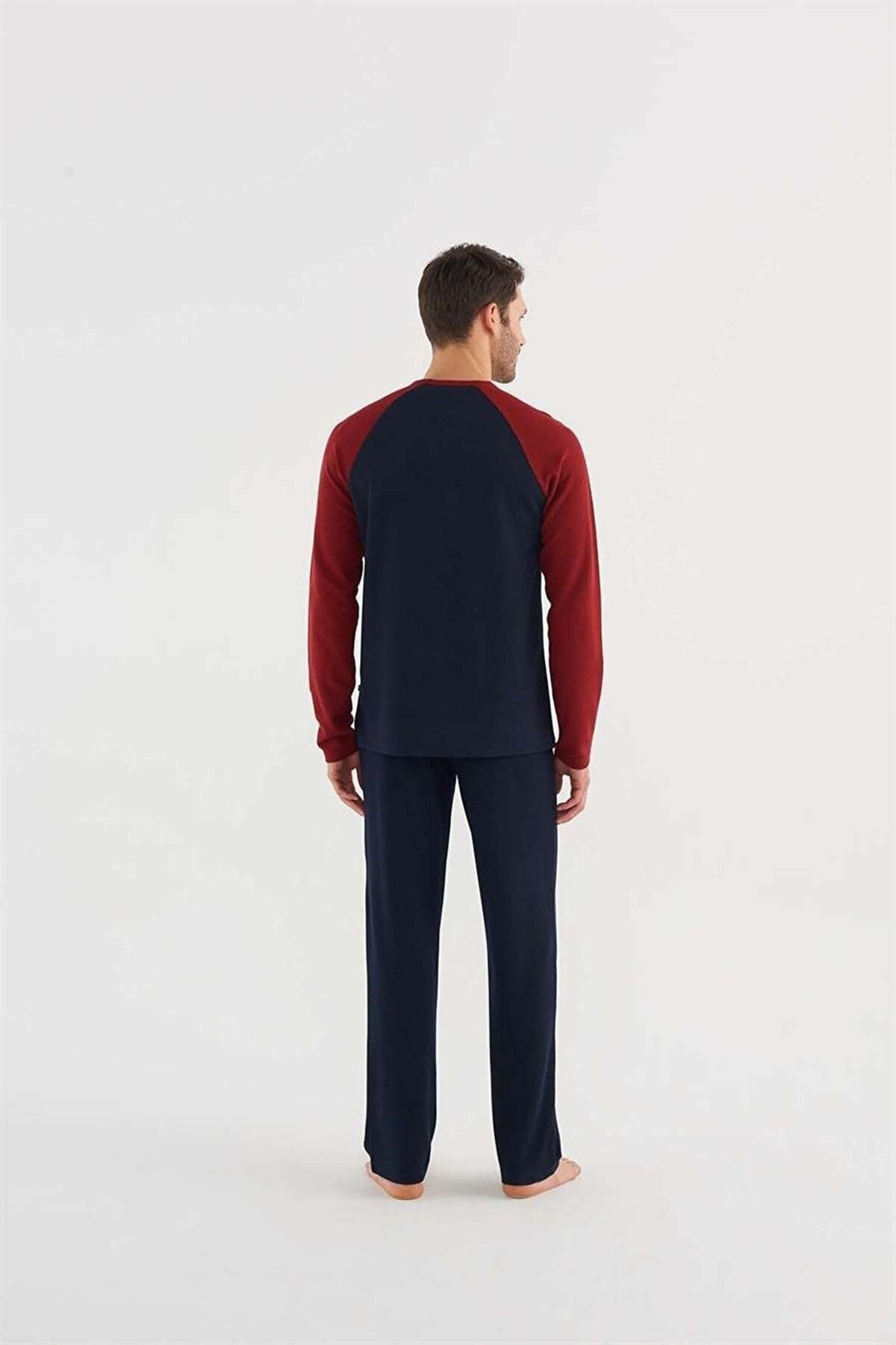 ست پیژامه آبی مردانه لباس خواب 18633 23k U.S. Polo Assn.