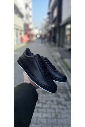 Erkek Siyah Deri Spor Sneakers 205 İDOL-TRİA 205