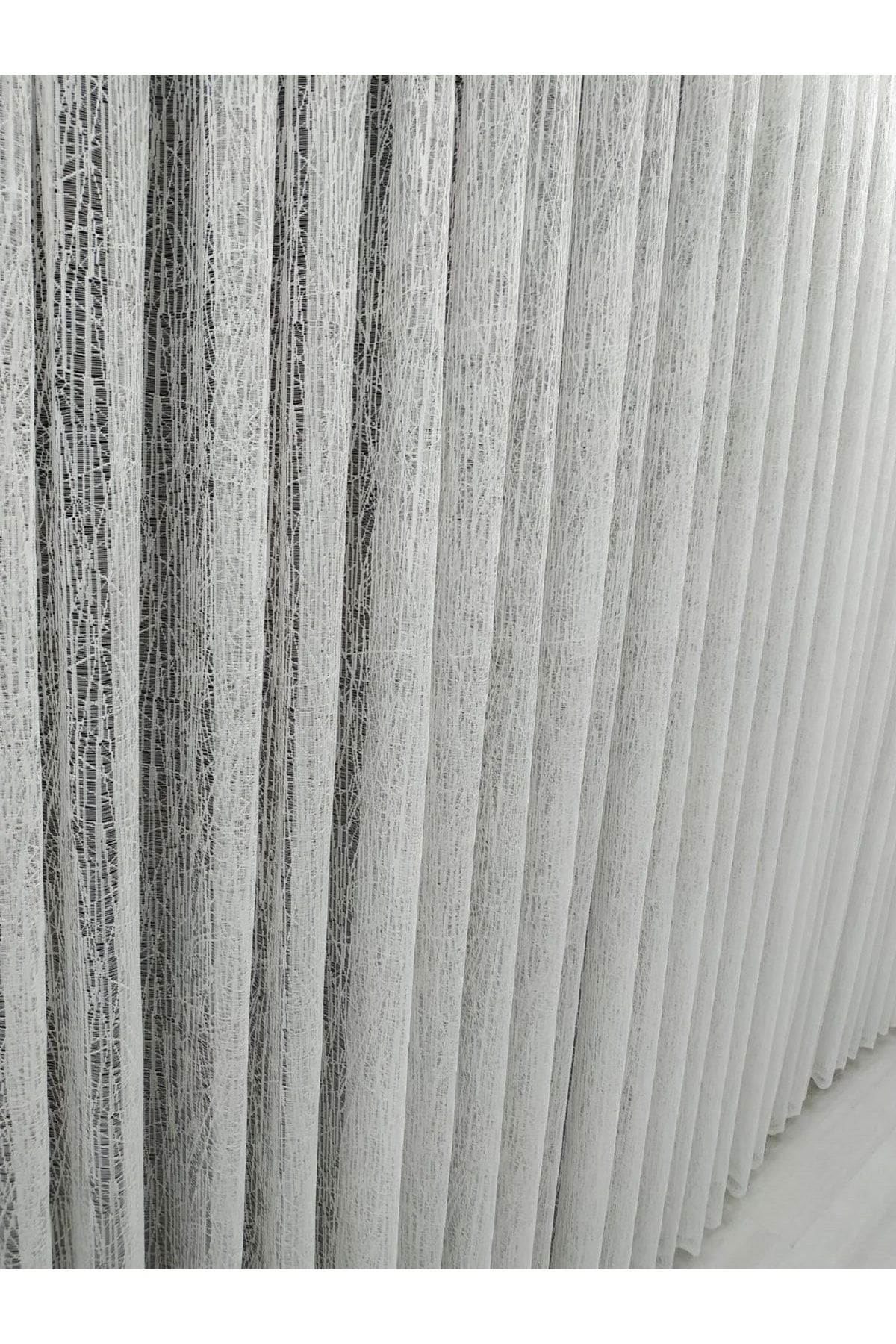 Briz Perde-Sport Patterned Glass Broken Matching Tulle Curtain Will Be Shipped on the Same Day! 1x2 Sparse Pleated 3