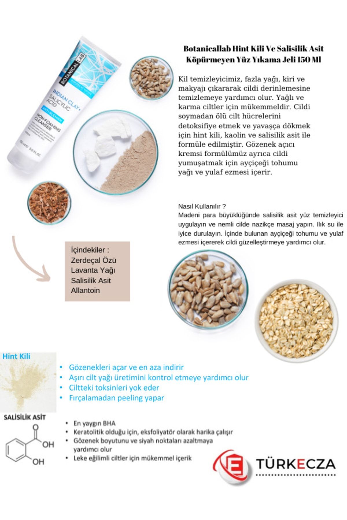 ژل شستشوی صورت هندی خاک رس 150 میلی لیتر ماسک خاک رس زردچوبه 100 میلی لیتر Botanicallab