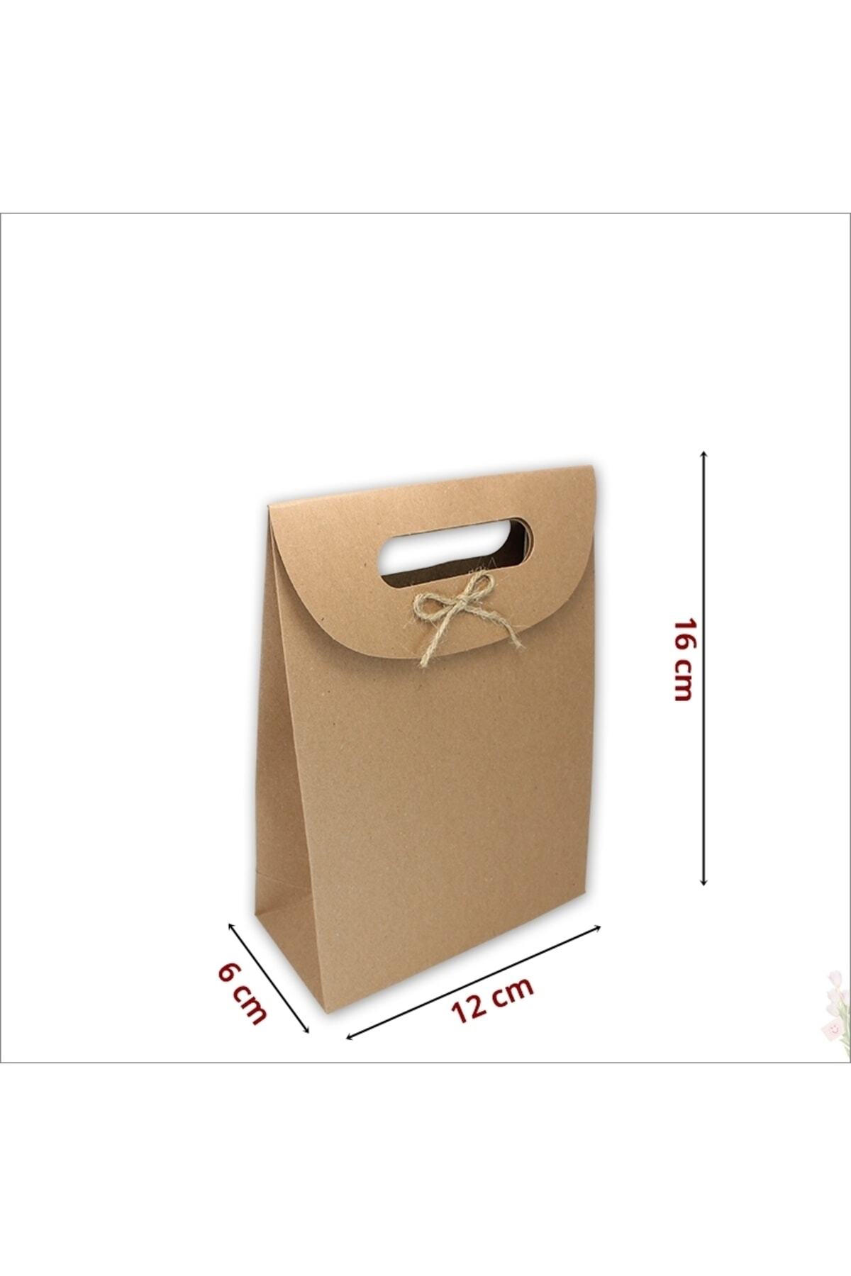 Süsle Baby Party El Geçmeli Kraft Karton Çanta 16 X 12 X 6 Cm - 1 Adet fotoğrafı 2 (önizleme)